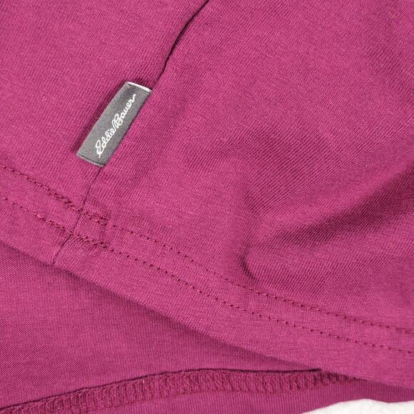 Eddie Bauer Women's 2XL Burgundy Long Sleeve T-Shirt, 2-Sided Graphics Gorpcore - Picture 5 of 6